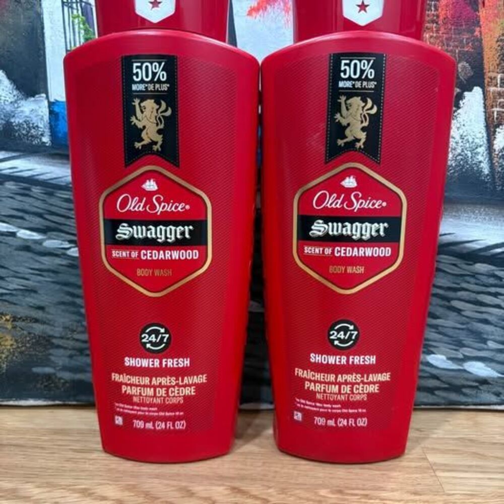 Old Spice Swagger Cedarwood Body Wash, 24 fl oz Each